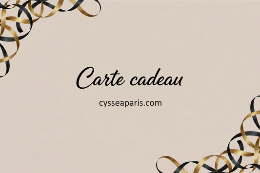 Carte-cadeau Cysséa Paris, à offrir pour un rituel de soin intime naturel (25€ à 100€)