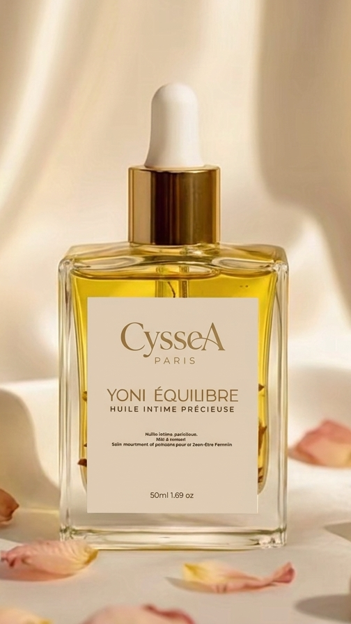Yoni Secret Oil, huiles végétales nobles : amande douce, olive, coco, pépins de raisin