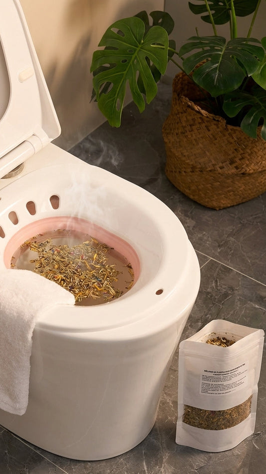 Siège Yoni Steam ergonomique blanc et rose, Cysséa Paris