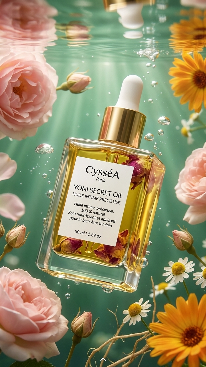 Flacon de Yoni Secret Oil avec pipette doseuse hygiénique