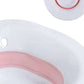Siège Yoni Steam ergonomique, coloris blanc et rose, vue de face